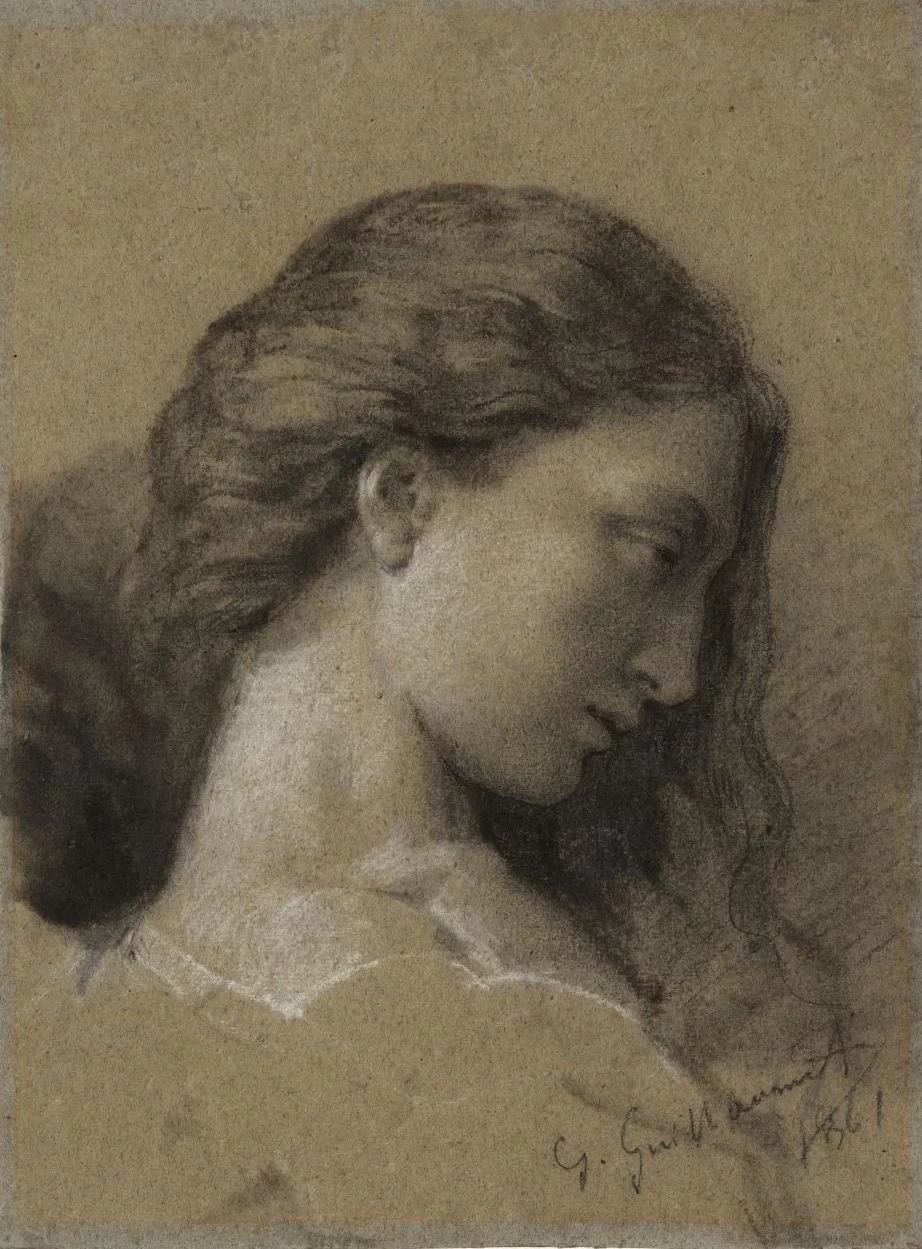 Studio della testa di una donna